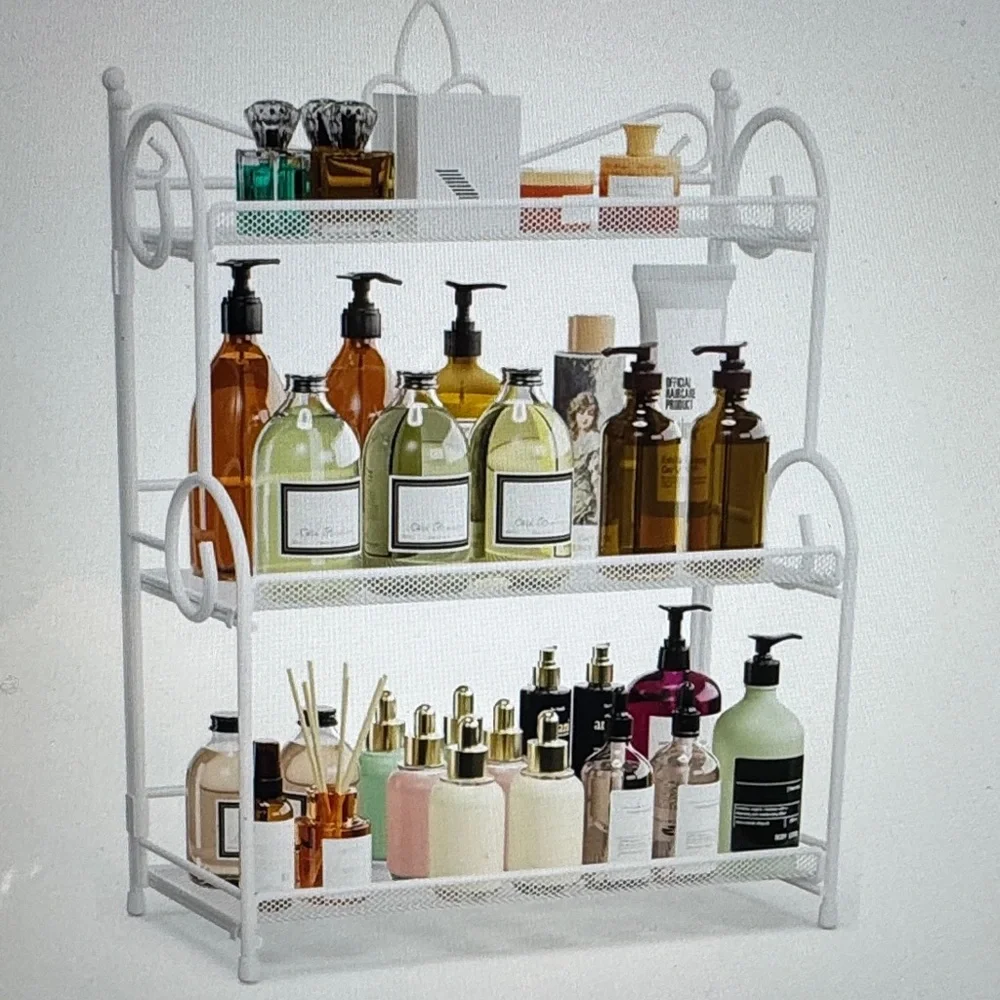 3-Tier White Storage Rack - Picture 5 of 6